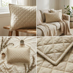 Premium Quilted Pillow Covers – Elegant Comfort for Every Space - Set of 2