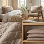 Premium Quilted Pillow Covers – Elegant Comfort for Every Space - Set of 2