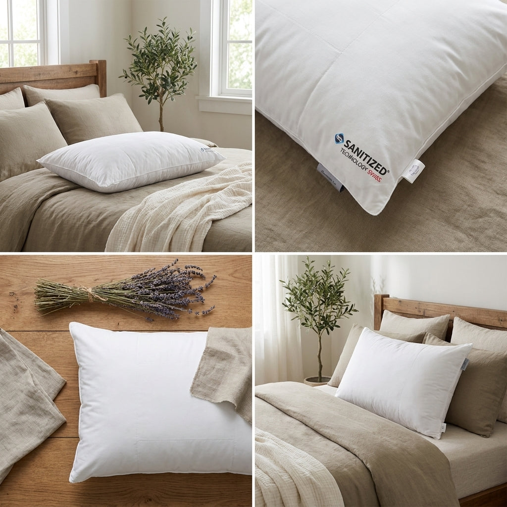 Sanitized Technology Swiss Pillow – Hygienic Comfort for Better Sleep