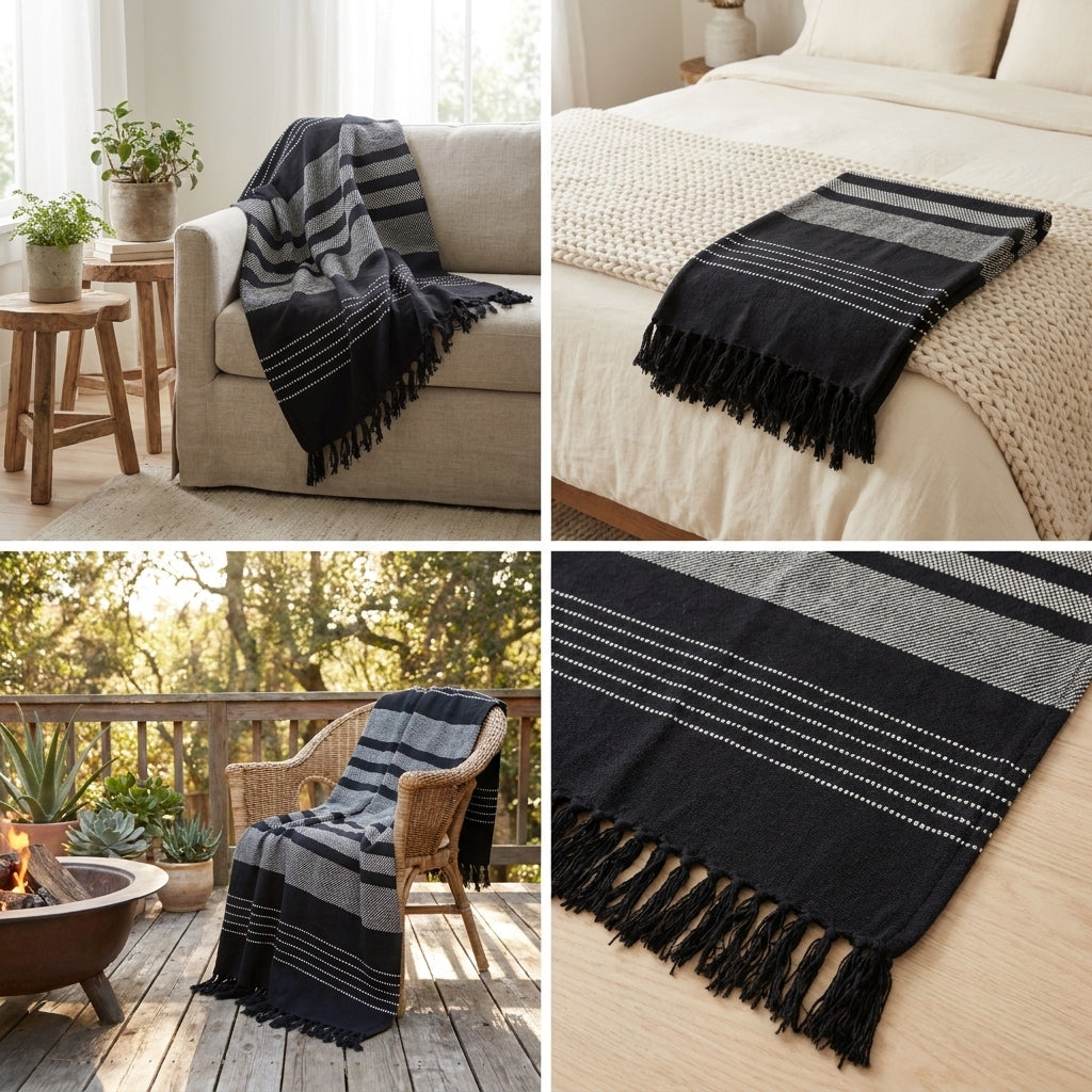 Woven Sofa Throw Blanket