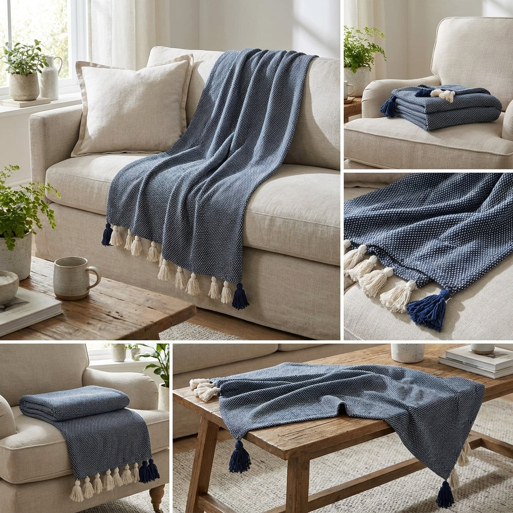 Woven Sofa Throw Blanket