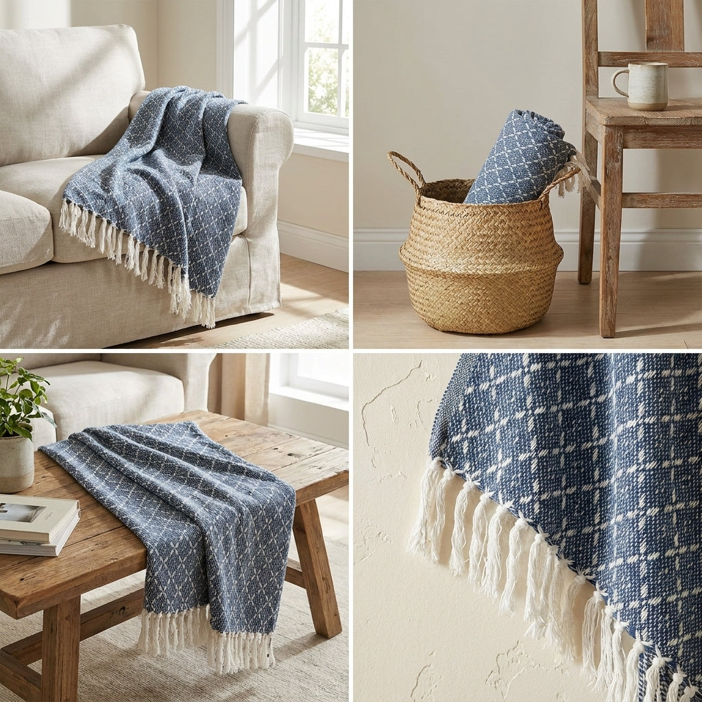 Woven Sofa Throw Blanket