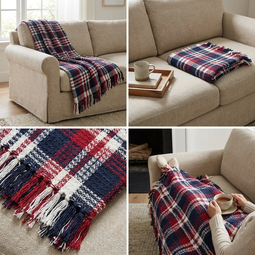 Woven Sofa Throw Blanket