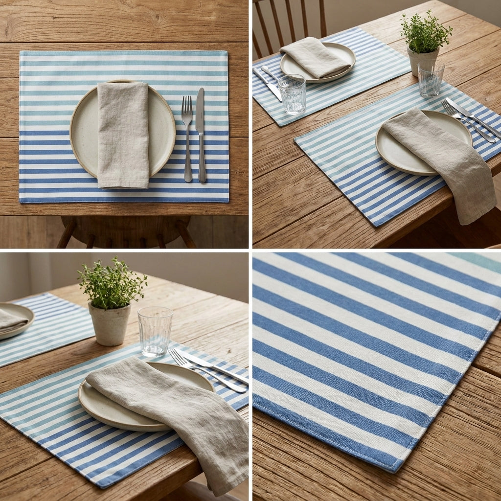 Set of 6 Table Mats – 14 x 19 Inch