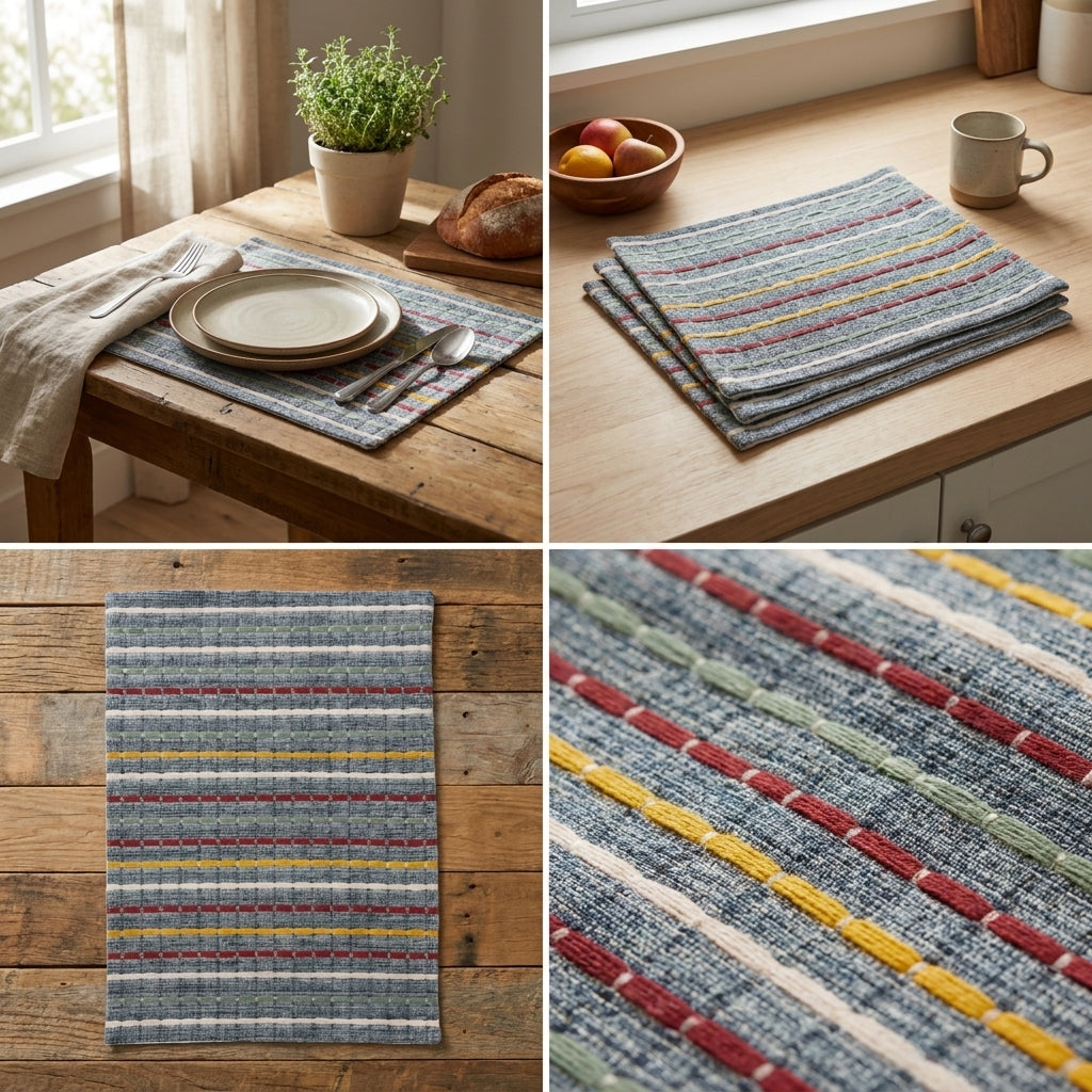 Set of 6 Table Mats – 14 x 19 Inch