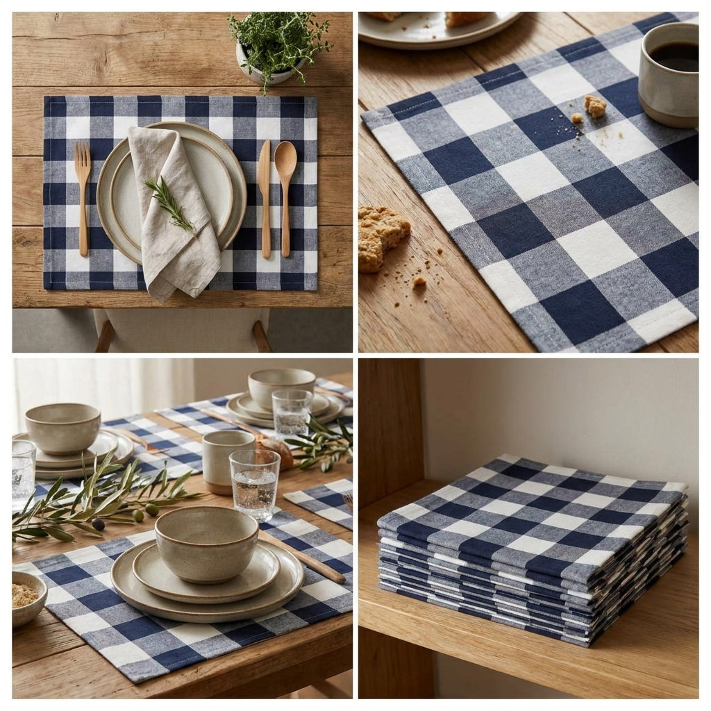 Set of 6 Table Mats – 14 x 19 Inch