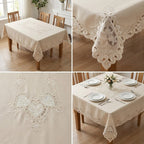 Embroidered Dining Table Cover | 6 Seater Luxury Collection